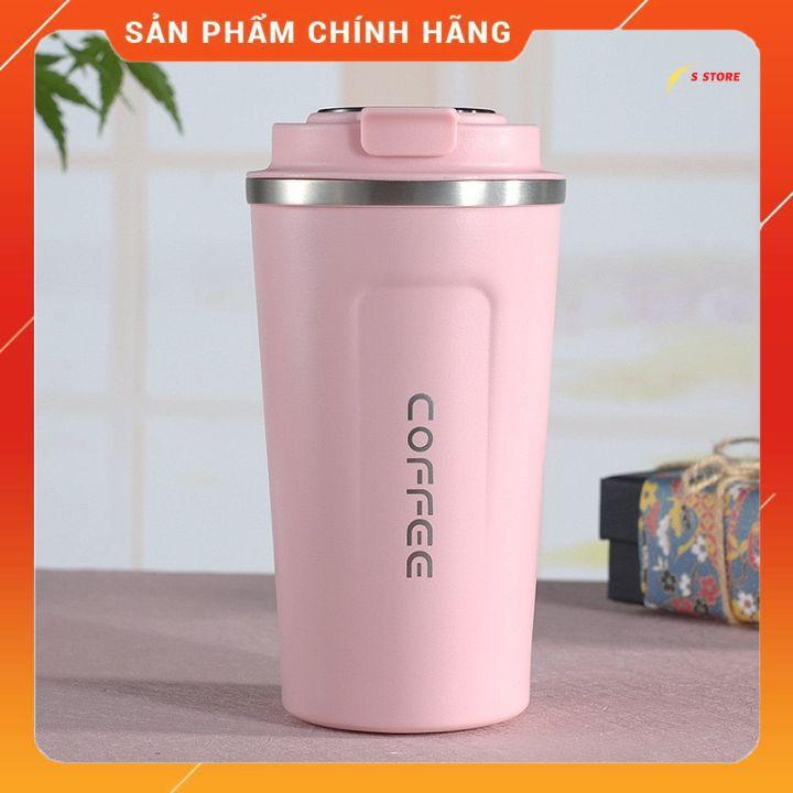 Ly giữ nhiệt cầm tay Coffee hiển thị nhiệt độ,bình giữ nhiệt nhiều màu sắc inox 304 cao cấp 500ml