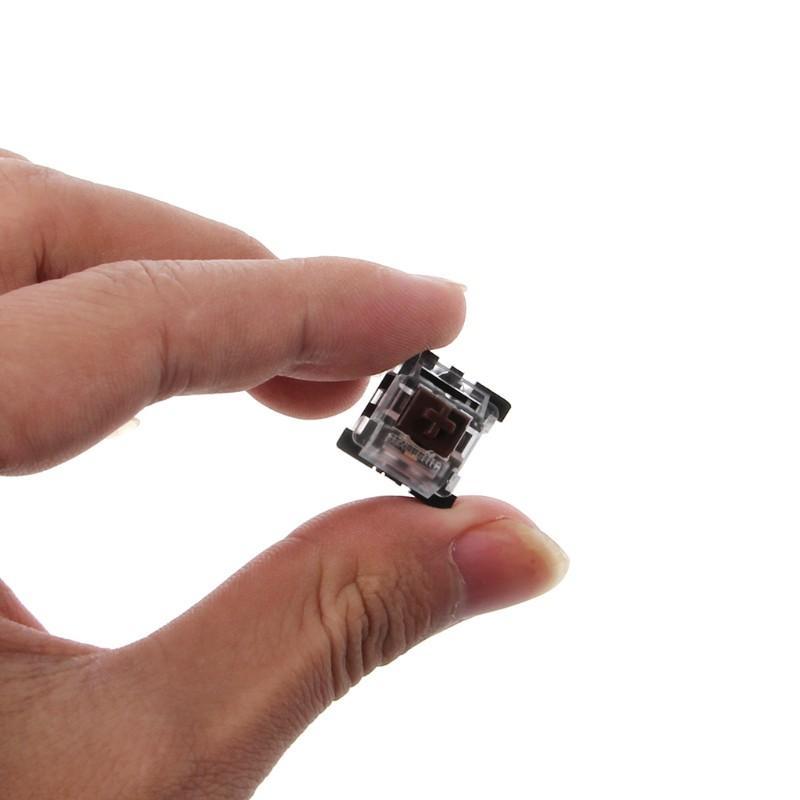 Bộ 10 Nắp Đậy Phím Cơ 3 Chân Màu Nâu Cho Bàn Phím Cherry Mx