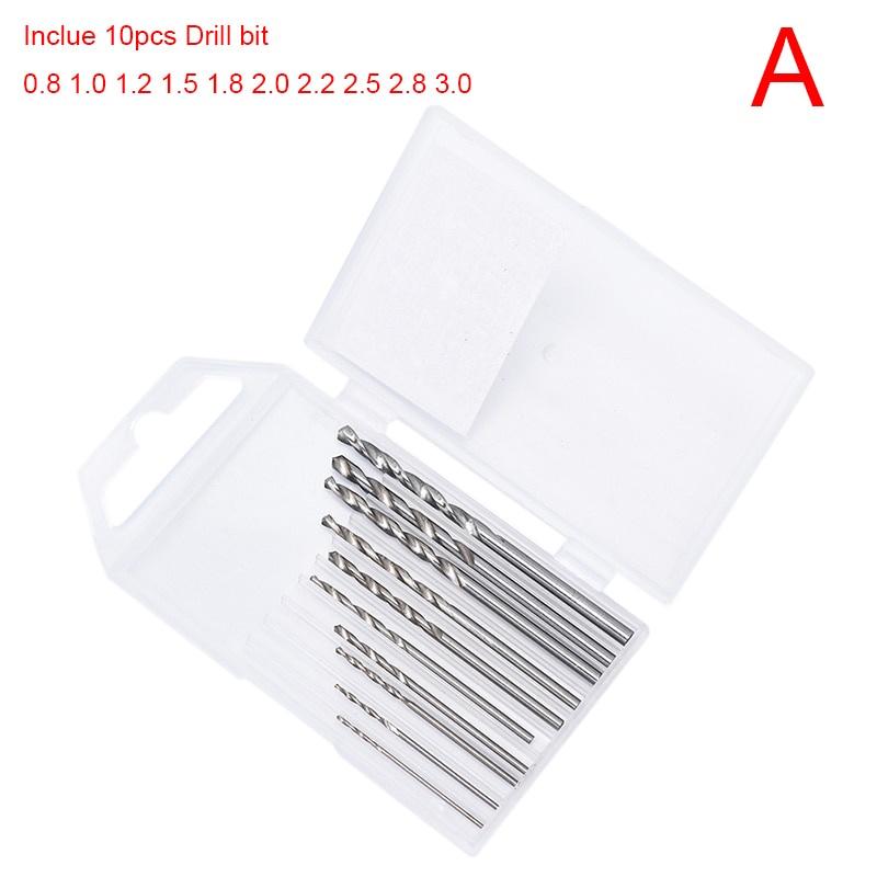 11pcs/set Metal Hand Drill Equipments UV Resin Mold Tools And Handmade Jewelry Tool With 0.8mm-3.0mm Drill Screws