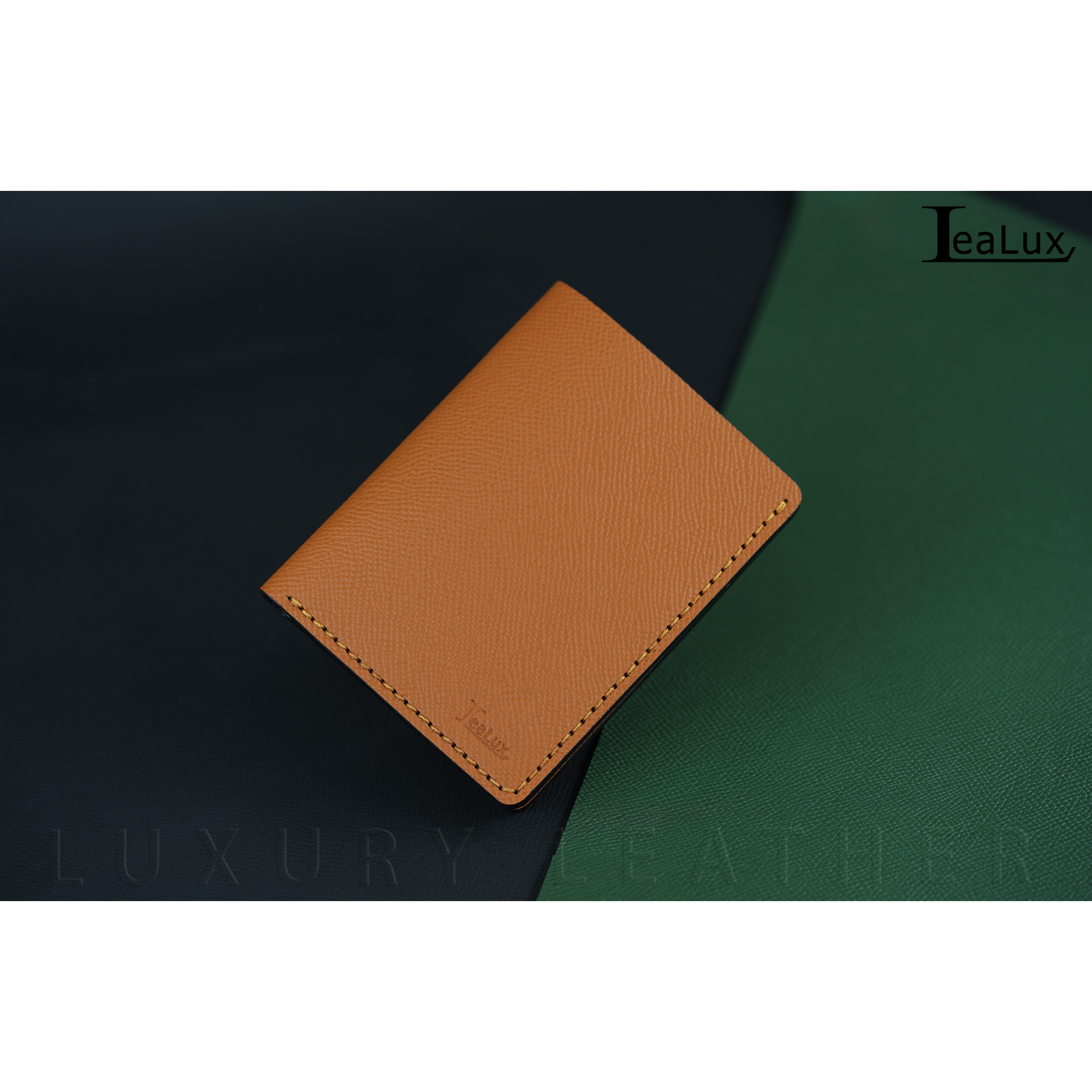 Ví Da Epsom Dáng Đứng Handmade Lealux Epsom Wallet 3