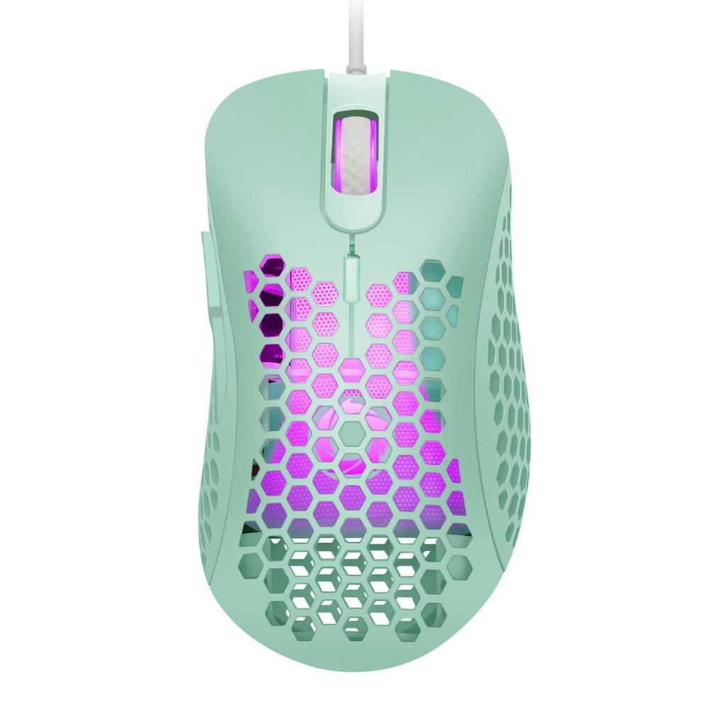 USB Gaming Mouse, Honeycomb Lightweight Gaming Mouse with Backlight, 1600 DPI, Wired PC Gaming Mouse for Mac Laptop Computer