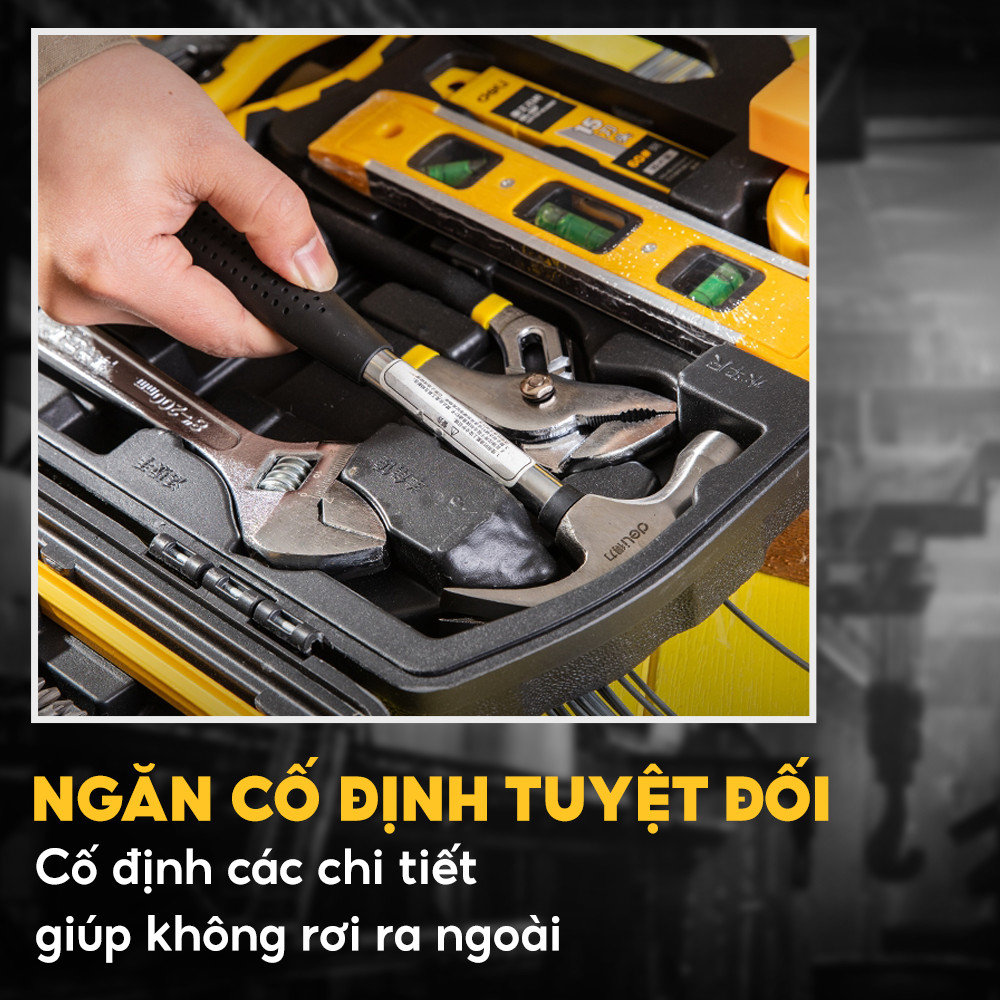 Bộ dụng cụ sửa chữa đa năng 112 chi tiết Deli DL5965