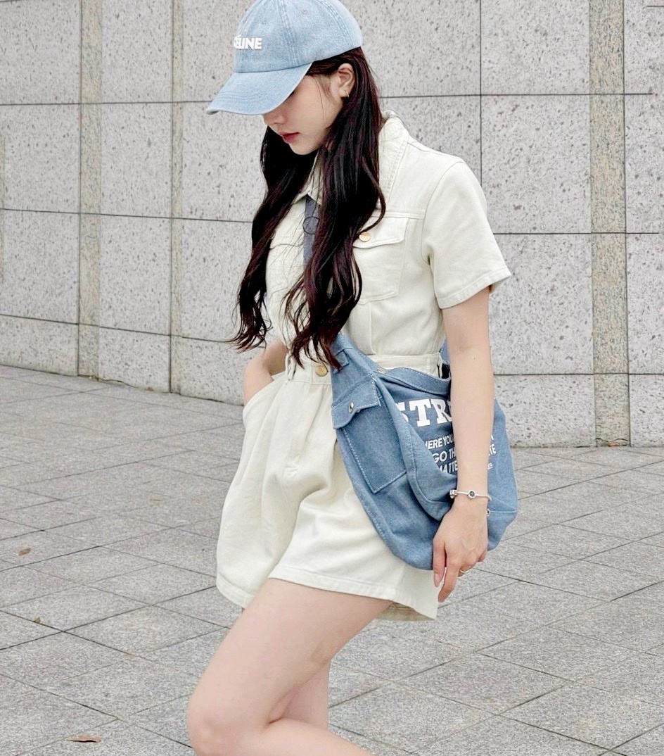 JUMPSUIT ĐỒ BAY NGẮN QUẦN SHORTS LƯNG CAO ỐNG RỘNG JEANS CỔ SƠ MI DENIM PLAYSUITS THỂ THAO ĐI TIỆC ĐI CHƠI DẠO PHỐ ĐI BIỂN