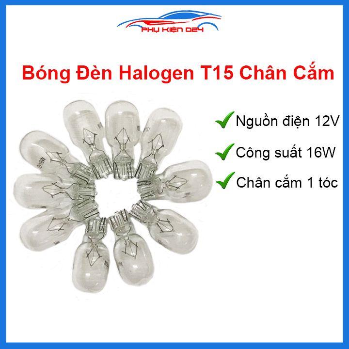 Bóng đèn Halogen T15 điện áp 12V công suất 16W chân cắm