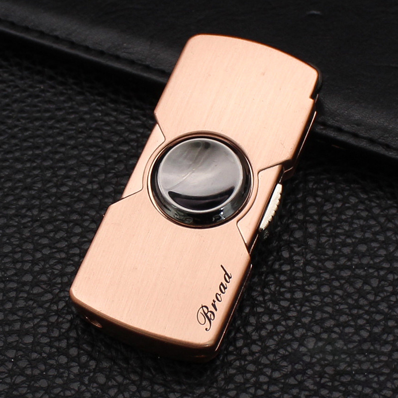 Bật Lửa Khò Broad Lighter BD325 Con Quay Spinner Lửa Khò Xanh Chắn Gió - Xài Gas