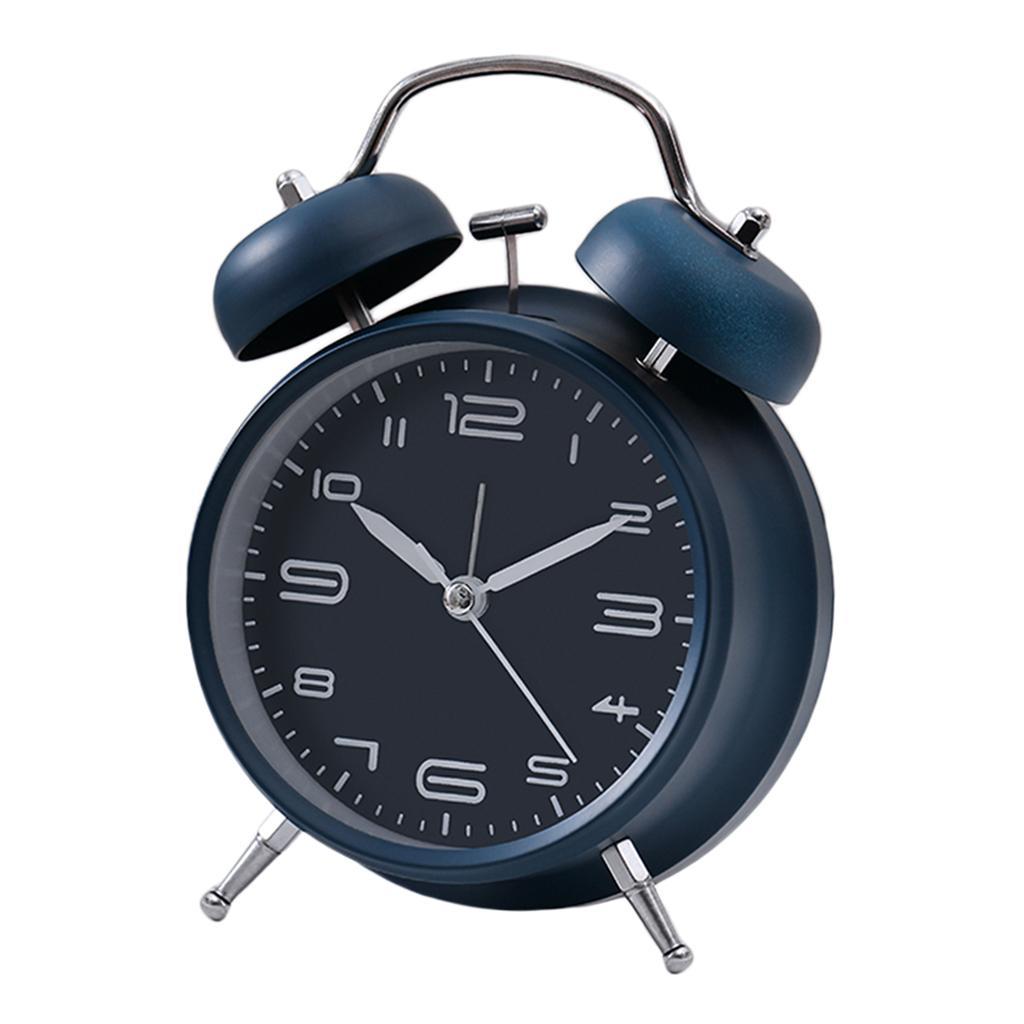 2pcs Alarm Clock Mini Mechanical Wind Up Clock Mute Accurate Display
