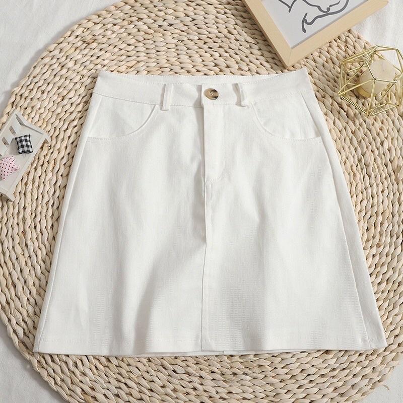 Chân váy chữ A ngắn trẻ trung, năng động, chất liệu kaki mềm có quần trong an toàn, đi học, đi làm, đi chơi - Suri House