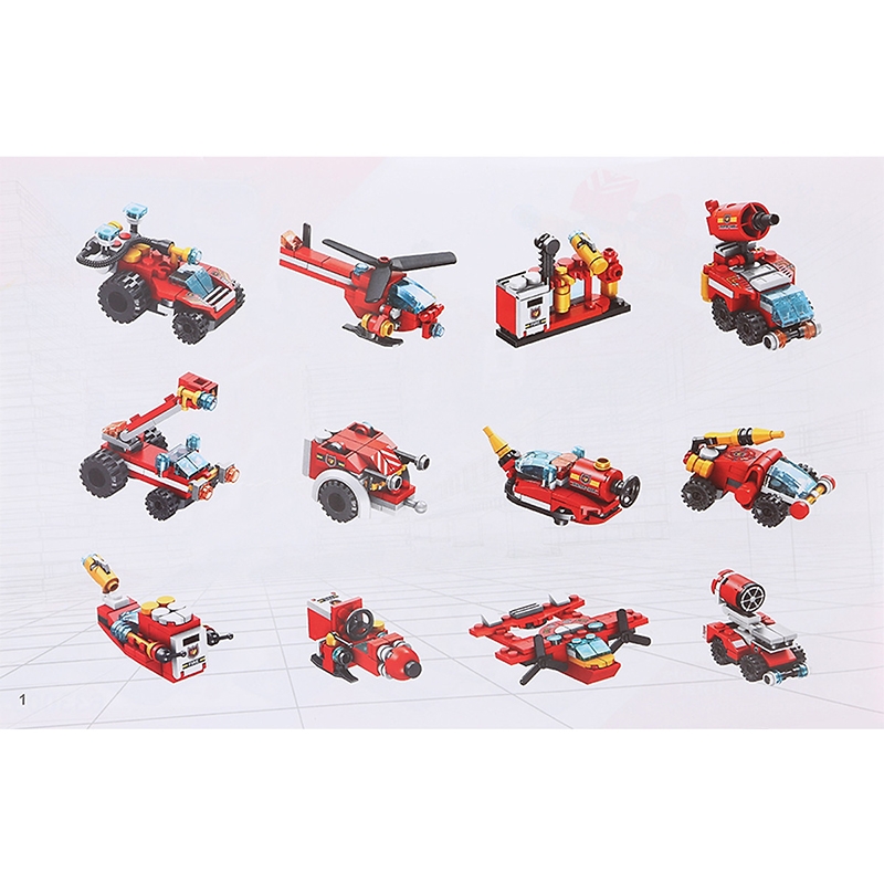 Bộ lắp ráp mô hình xe cứu hỏa - Panlos 633009