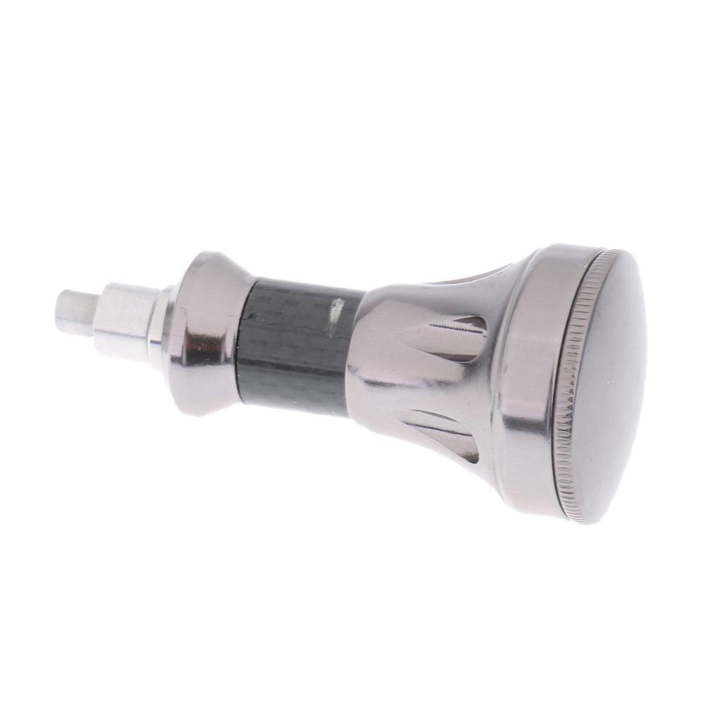 Metal Fishing Handle Ball Knob Replacement for Spinning Baitcasting Silver
