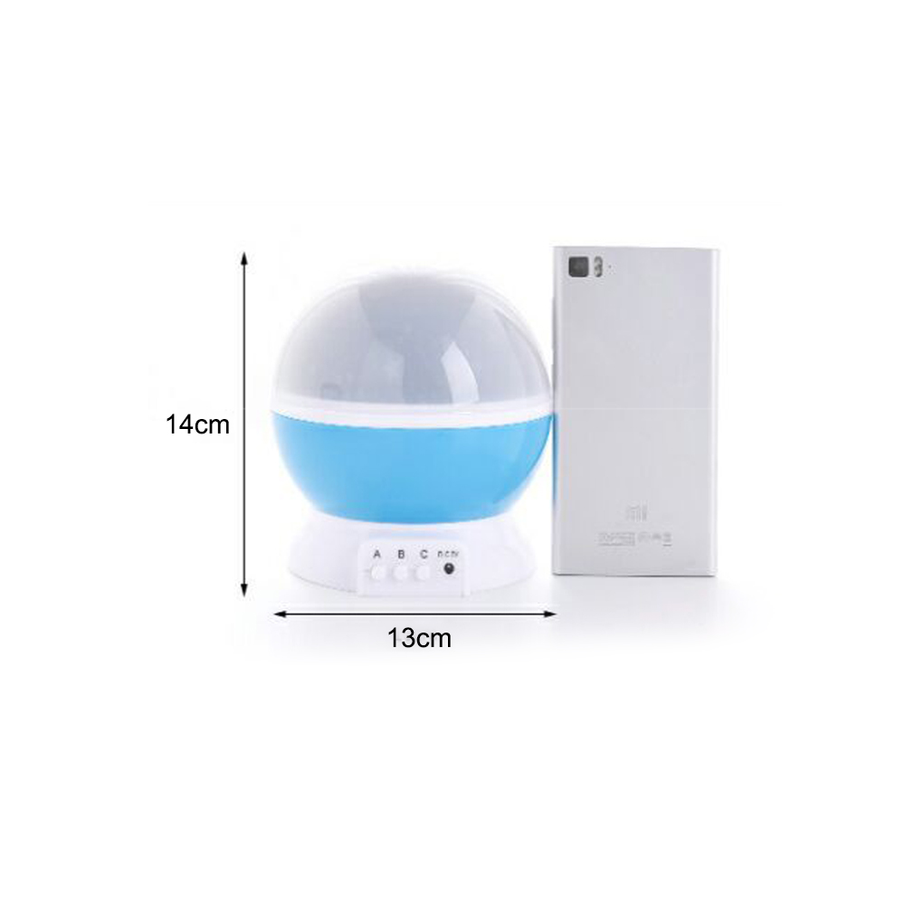 Đèn ngủ chiếu sao xoay 360 độ Đèn LED để bàn Thay đổi màu sắc bằng cáp USB cho trẻ em