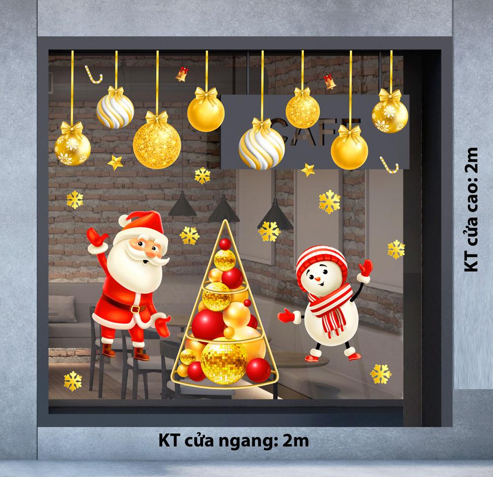 Decal trang trí NOEL 2024 combo số 16