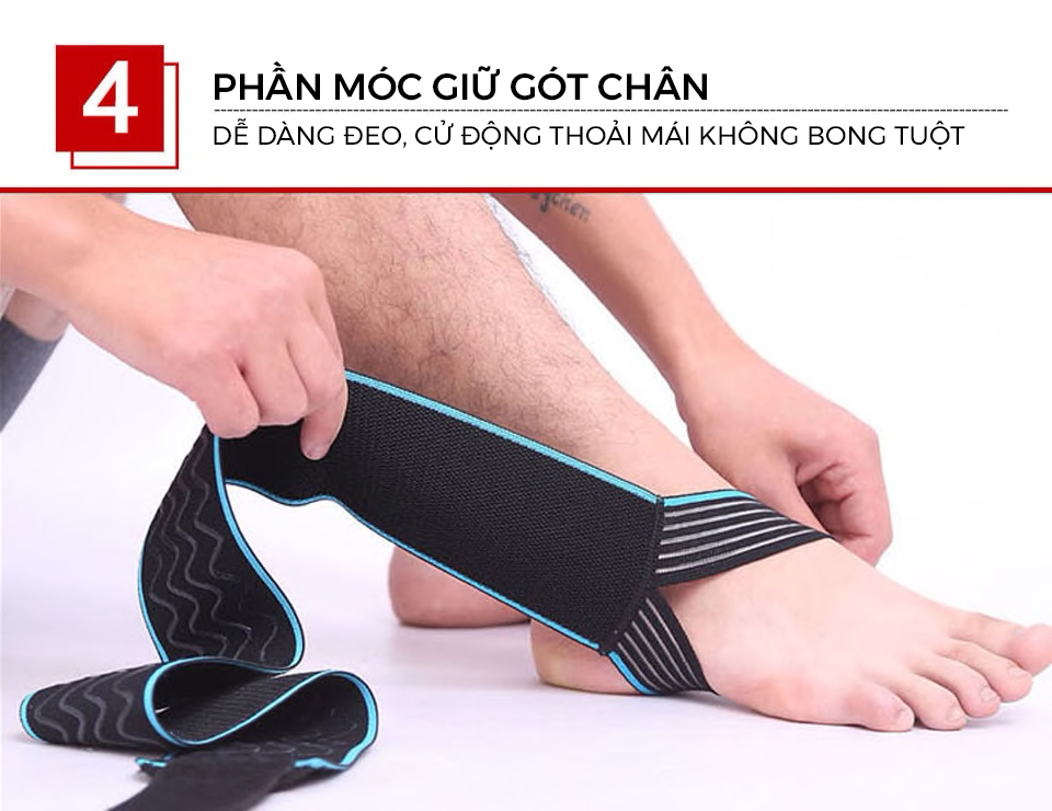 Băng quấn cổ chân AOLIKES A-1527 bảo vệ mắt cá chân hỗ trợ khớp cổ chân sport ankle protector