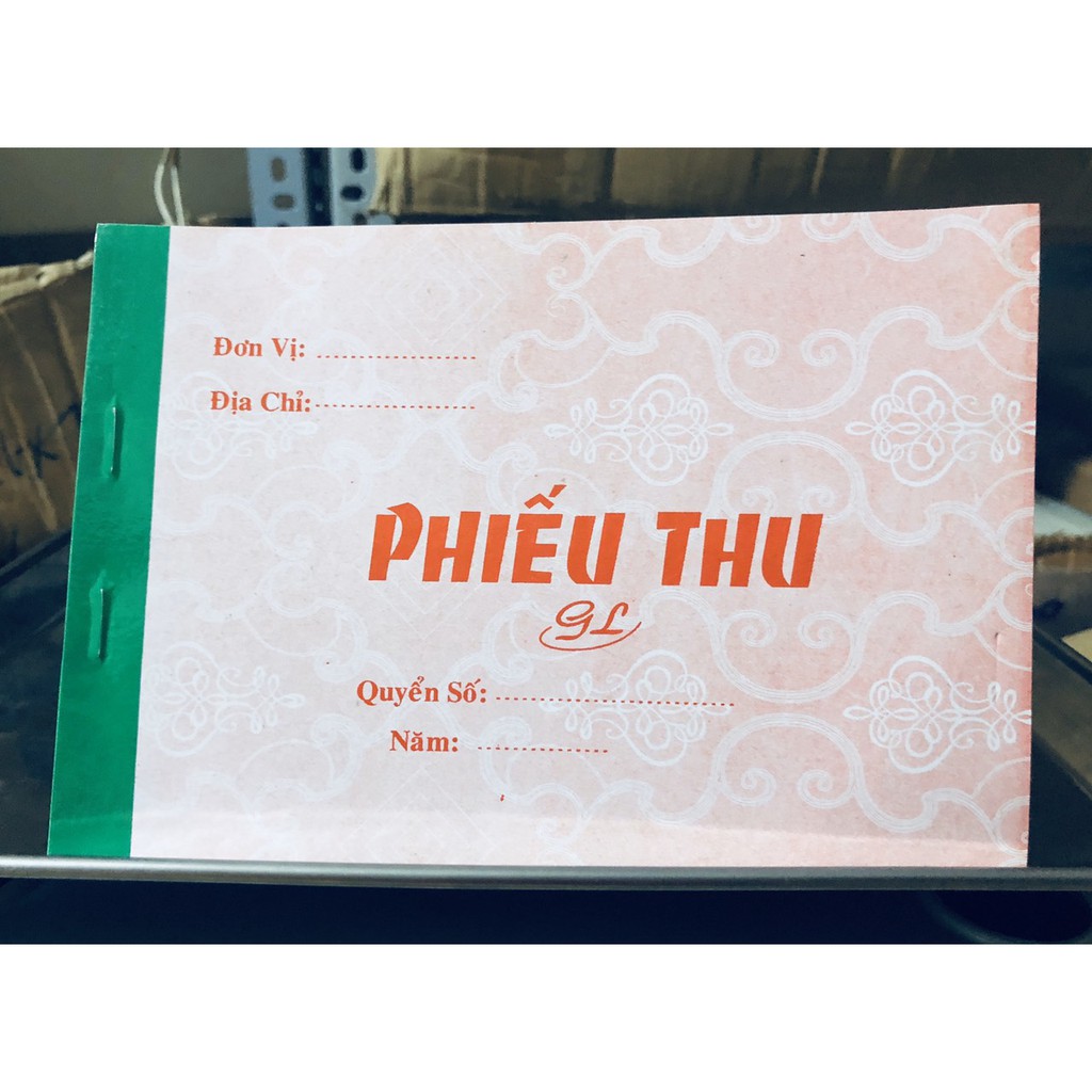 Combo 5 Cuốn Phiếu Thu 2 Liên - 13 x 19cm ( 100 tờ/cuốn )