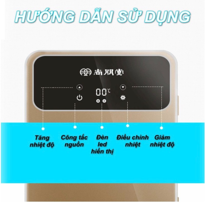 Tủ lạnh mini 20L màn hình LCD điều chỉnh nhiệt độ 12v/220v