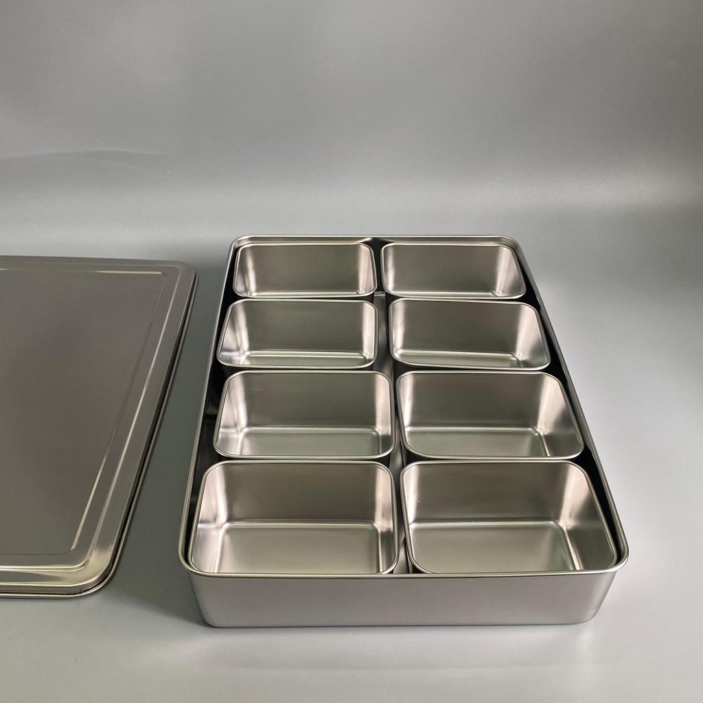 Khay gia vị 8 ngăn inox 201