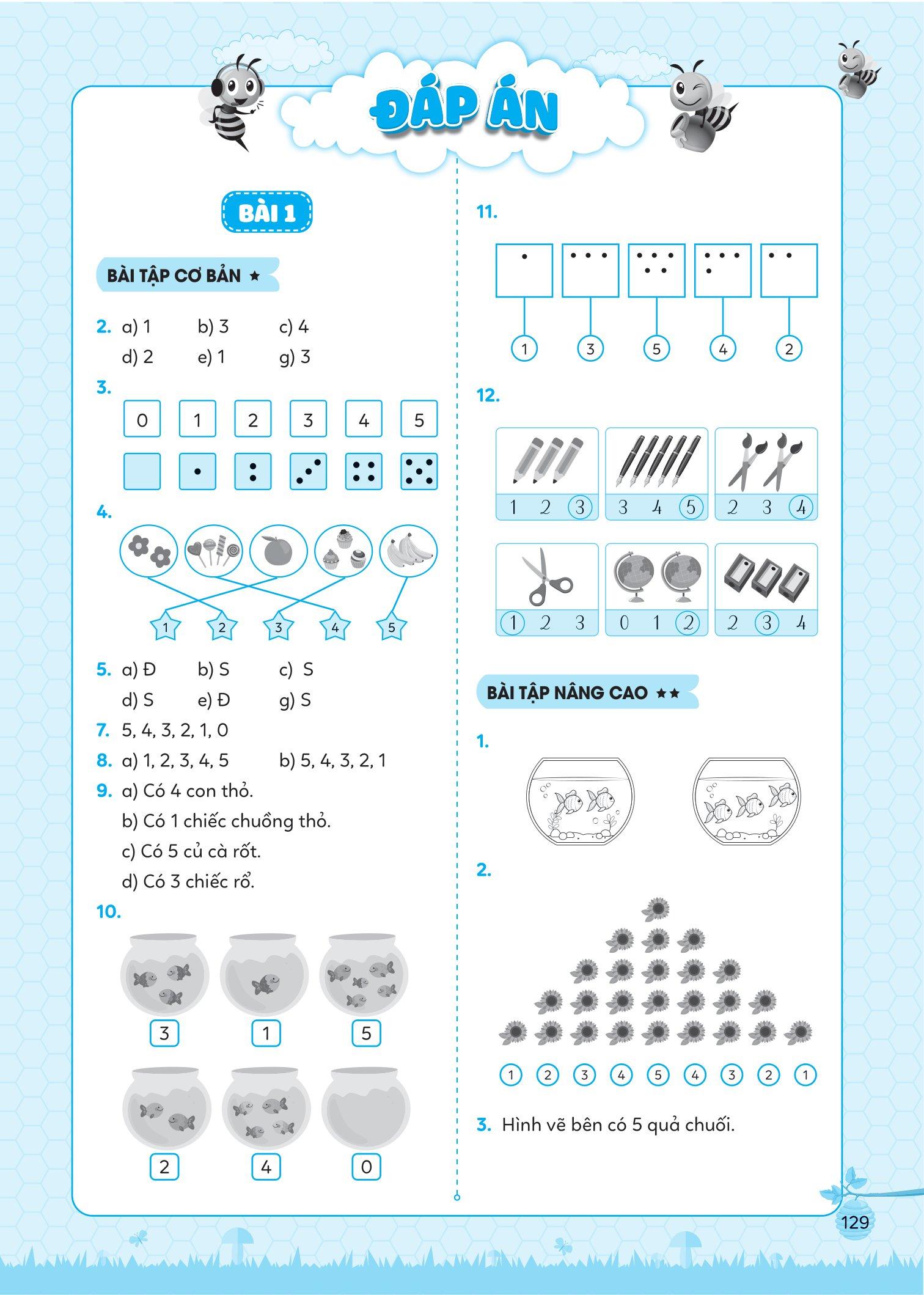 Bài Tập Bổ Trợ Toán Cơ Bản Và Nâng Cao Lớp 1 - Tập 1