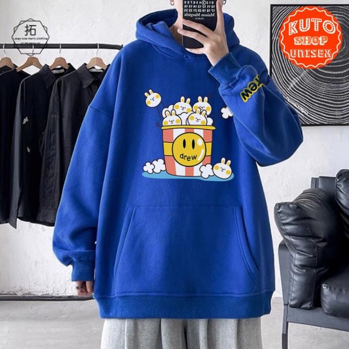 ÁO HOODIE DREW Nỉ Ngoại Cao Cấp In Pet Siêu Bền Siêu Đẹp (HD2850 - Giỏ Thỏ - Kèm Ảnh Thật) (TONI SHOP)