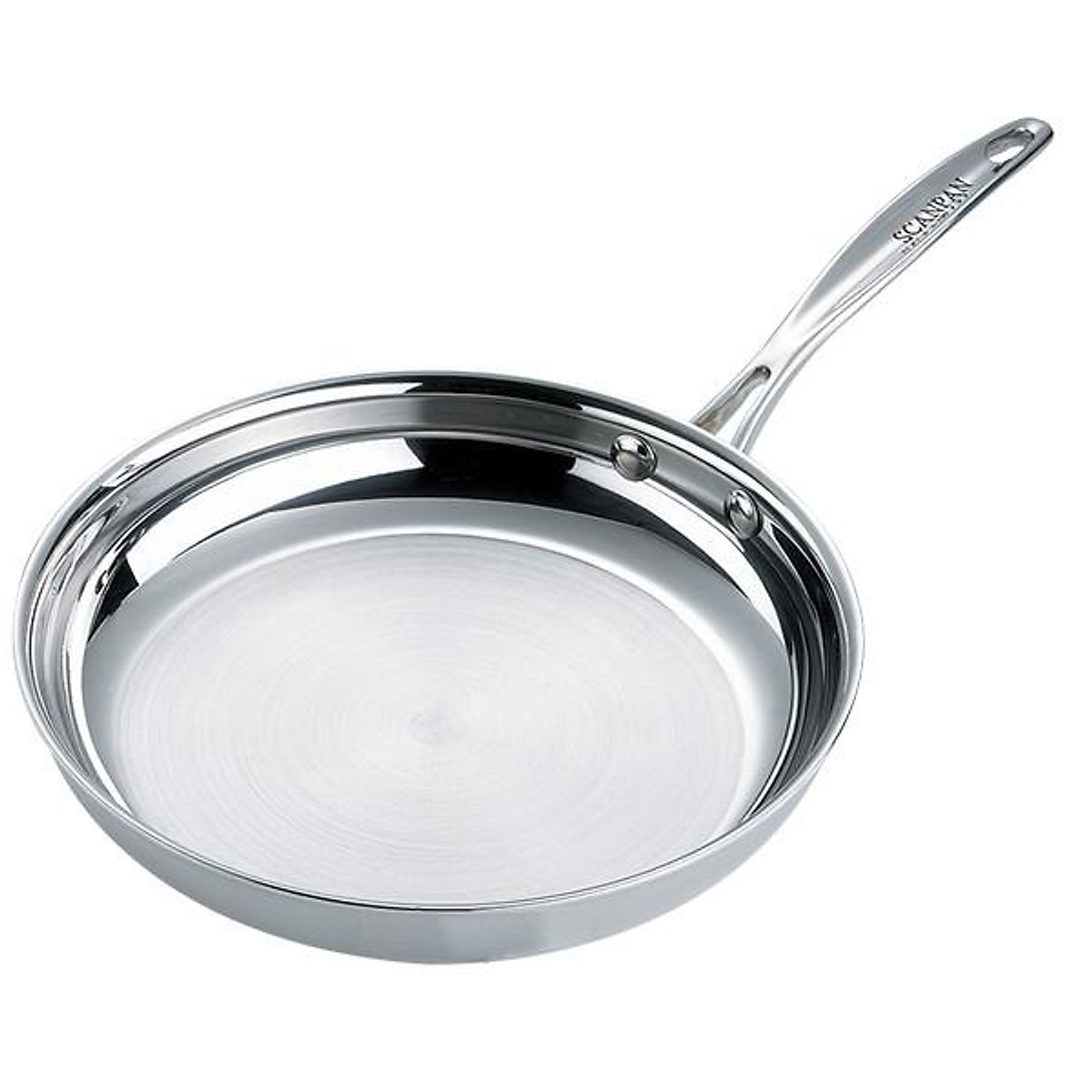 Chảo inox đáy từ cao cấp Scanpan Fusion 24cm, thiết kế 5 lớp, inox 18/10 an toàn sức khỏe, hàng chính hãng 74002400