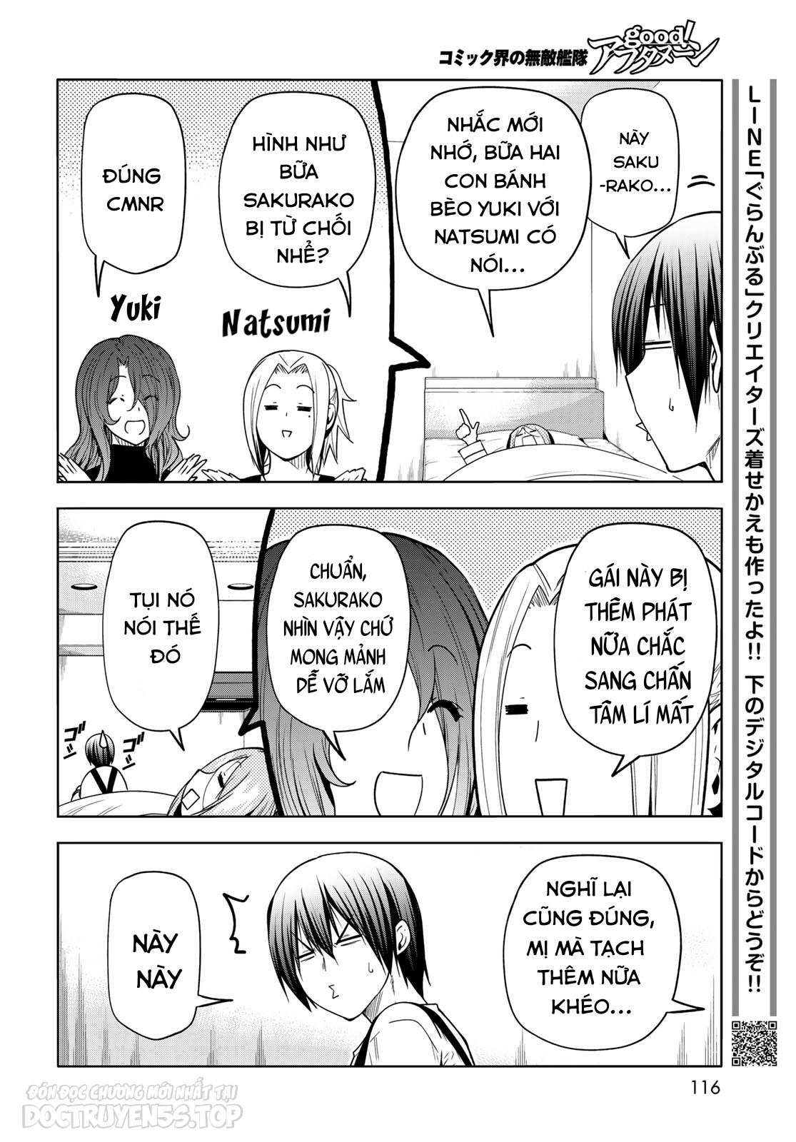 cô gái thích lặn - grand blue chapter 89 18