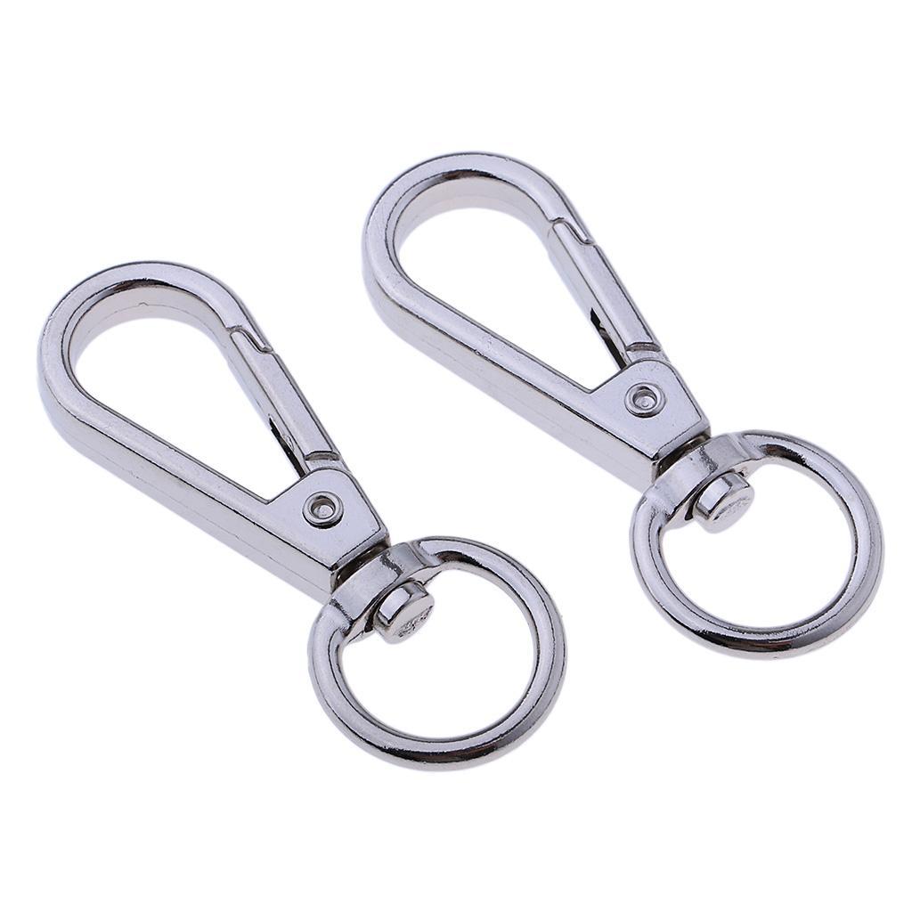 10pcs Swivel Clasps Lanyard Snap Hook Lobster Claw Clasp and Keychain Rings 14mm