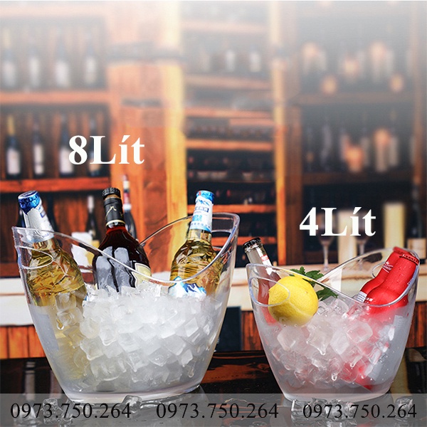 Xô ngâm rượu vang 4 lít loại trong