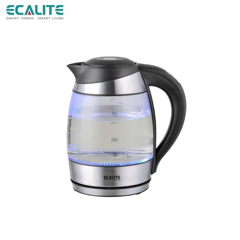 Bình Đun Siêu Tốc Ecalite EK-G1812 - Điều Chỉnh Nhiệt Độ 60°C Đến 100°C - Đèn LED Đổi Màu - Hàng Chính Hãng