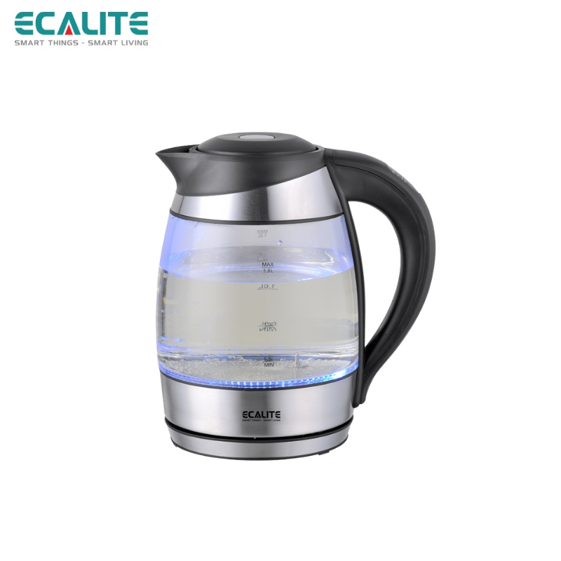 Bình Đun Siêu Tốc Ecalite EK-G1812 (1.8L) - Điều Chỉnh Nhiệt Độ 60°C Đến 100°C - Đèn LED Đổi Màu - Hàng Chính Hãng