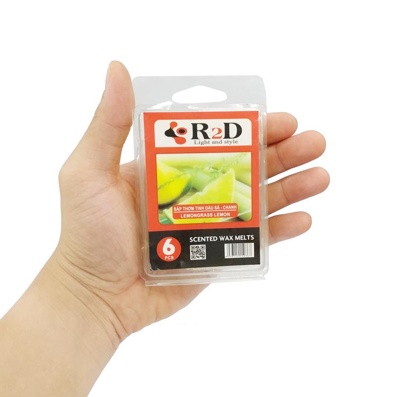 Hộp 6 Sáp Thơm Tinh Dầu Wax Melts Hương Sả Chanh R2D