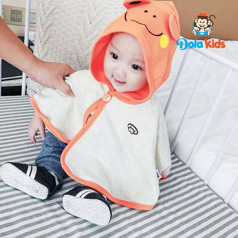 Áo Choàng Cho Bé Trai, Bé Gái chống nắng hình thú dễ thương - DoLaKids