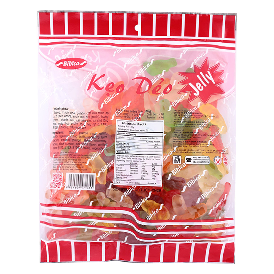 Kẹo Dẻo Zoo Áo Dầu Bibica (500g)