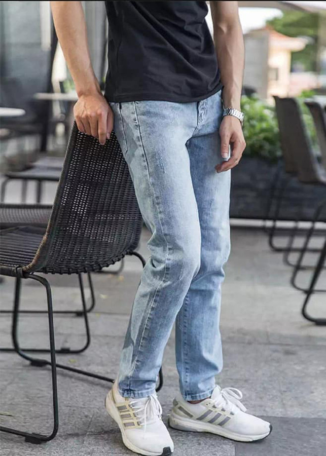 Quần Jean Nam Wash Bạc Dáng Trẻ Trung JEANBAC50 - Jean Bạc