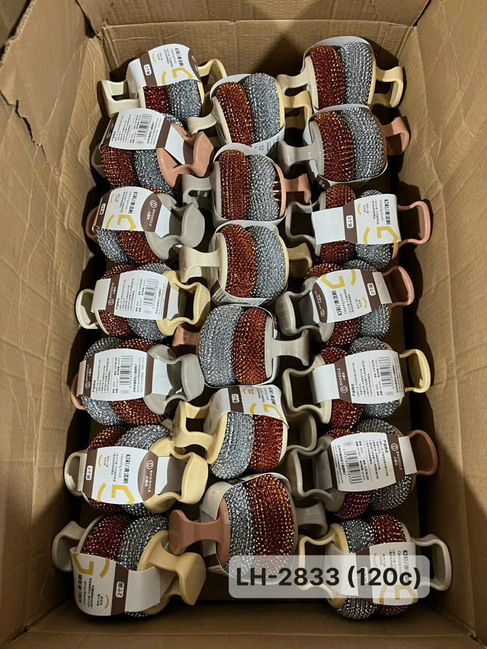 Combo 2 Cọ Rửa Nồi Inox Có Tay Cầm – Búi Cọ Rửa Chén Bát Inox Không Gỉ, Làm Sạch Xoong Nồi, Chảo, Bếp Gas Siêu Bền - HÀNG CHÍNH HÃNG MINIIN