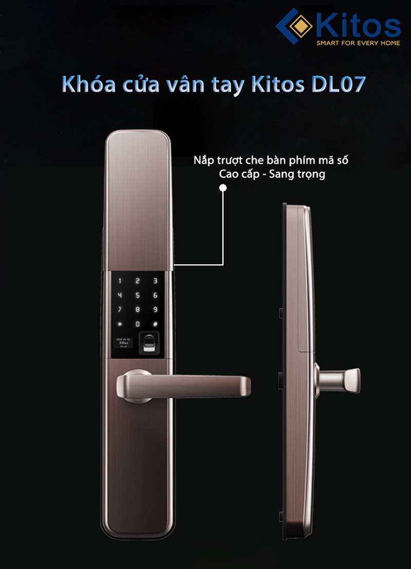 Khóa thông minh lắp đặt ngoài trời Kitos KT-DL07