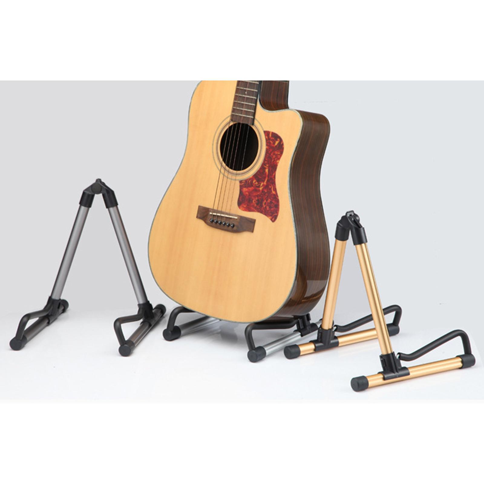 Aluminum alloy guitar floor stand holder Golden