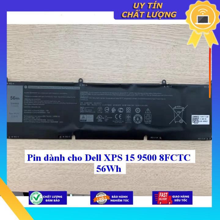 Pin dùng cho Dell XPS 15 9500 8FCTC 56Wh - Hàng Nhập Khẩu New Seal