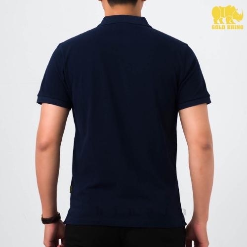 Áo POLO Nam Tay Ngắn Màu Xanh Đen