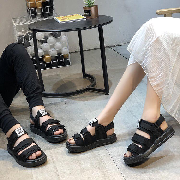 Sandal nữ nam AB siêu HOT 3 quai ngang kèm quai gót rời tiện lợi