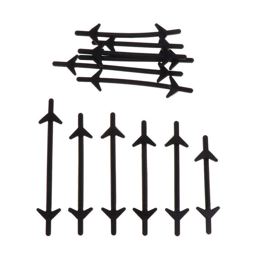 12pcs Lazy No Tie Shoelaces Elastic Silicone Shoe Laces For Running Sneaker