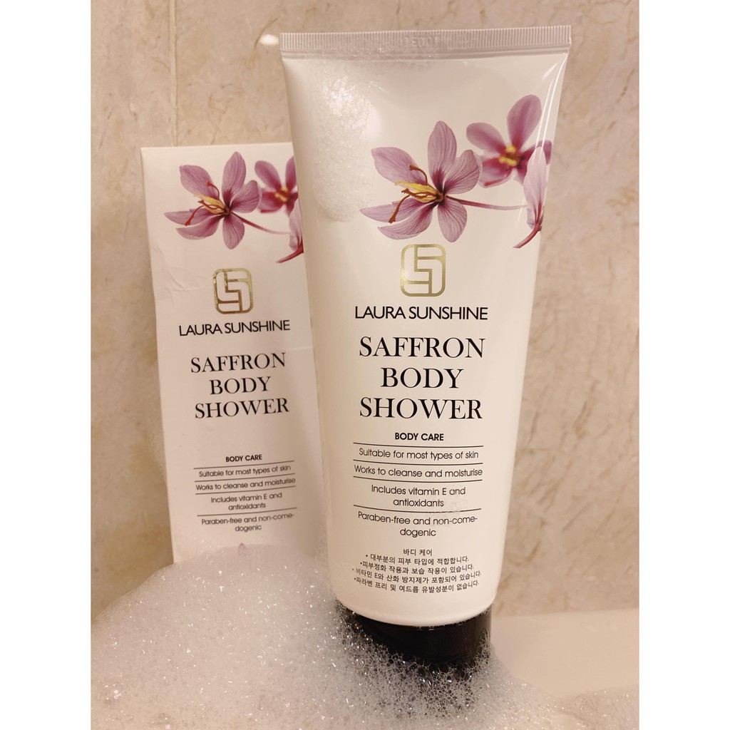 Sữa tắm Nhụy hoa Nghệ tây Saffron Body Shower Laura Sunshine