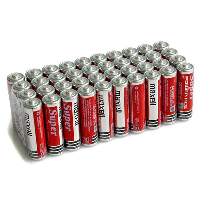 Hộp 40 Viên Pin AA Maxell carbon Siêu Bền R6P Maxell Super Power Ace