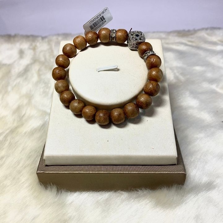 Vòng Trầm Hương Mix Charm Bạc PHÚC LINH