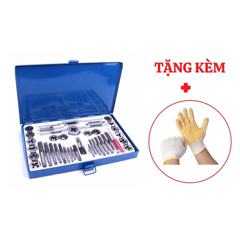 Bộ taro tạo ren M3-M12 trong và ngoài 40 chi tiết – Tặng đôi găng tay