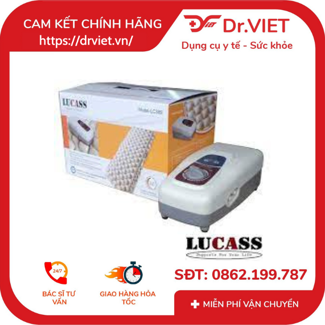 [HCM]Đệm chống loét Lucass LC389 cao cấp công nghệ Mỹ-Dùng cho người già người ốm nằm lâu ngày tránh lỡ loét do phải nằm lâu ngày, giảm đau nhức khi không muốn vết đau tiếp xúc trực tiếp với giường chiếu, tạo cảm giác êm