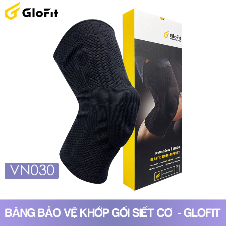 Băng Khớp Gối Glofit VN030 , Băng Trợ Lực Và Cố Định Đầu Gối, Hỗ Trợ Khớp Gối Trong Thể Thao Và Chấn Thương Vùng Gối