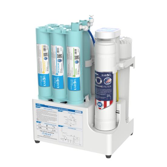 [TẶNG BỘ LÕI] Máy lọc nước để gầm Karofi KAQ-U95 Pro - 10 lõi, Aiotec, RO Mỹ 100GPD, Lắp miễn phí - Hàng Chính Hãng