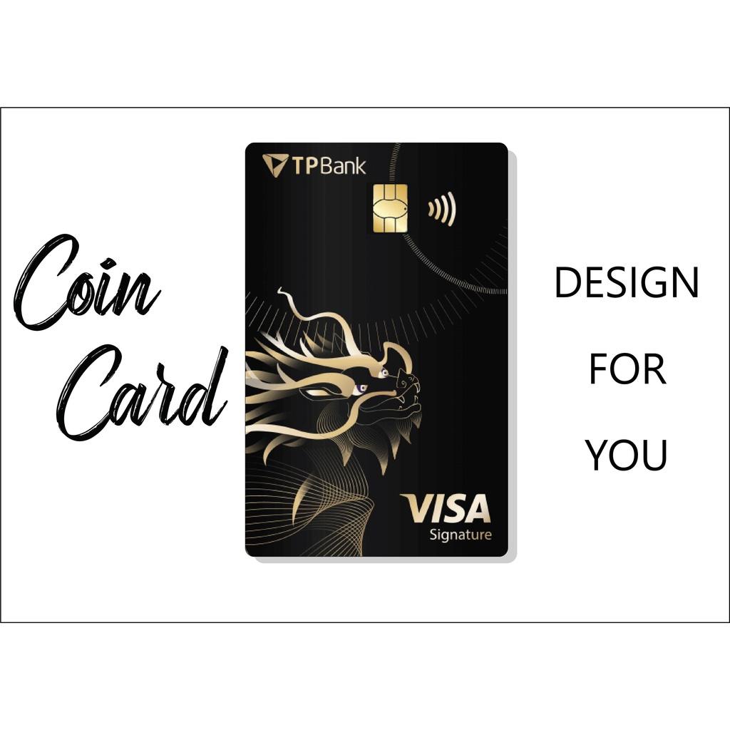 Miếng dán trang trí thẻ Ngân Hàng - ATM - Thẻ chung cư - Decal hình BLACK CARD - THẺ ĐEN