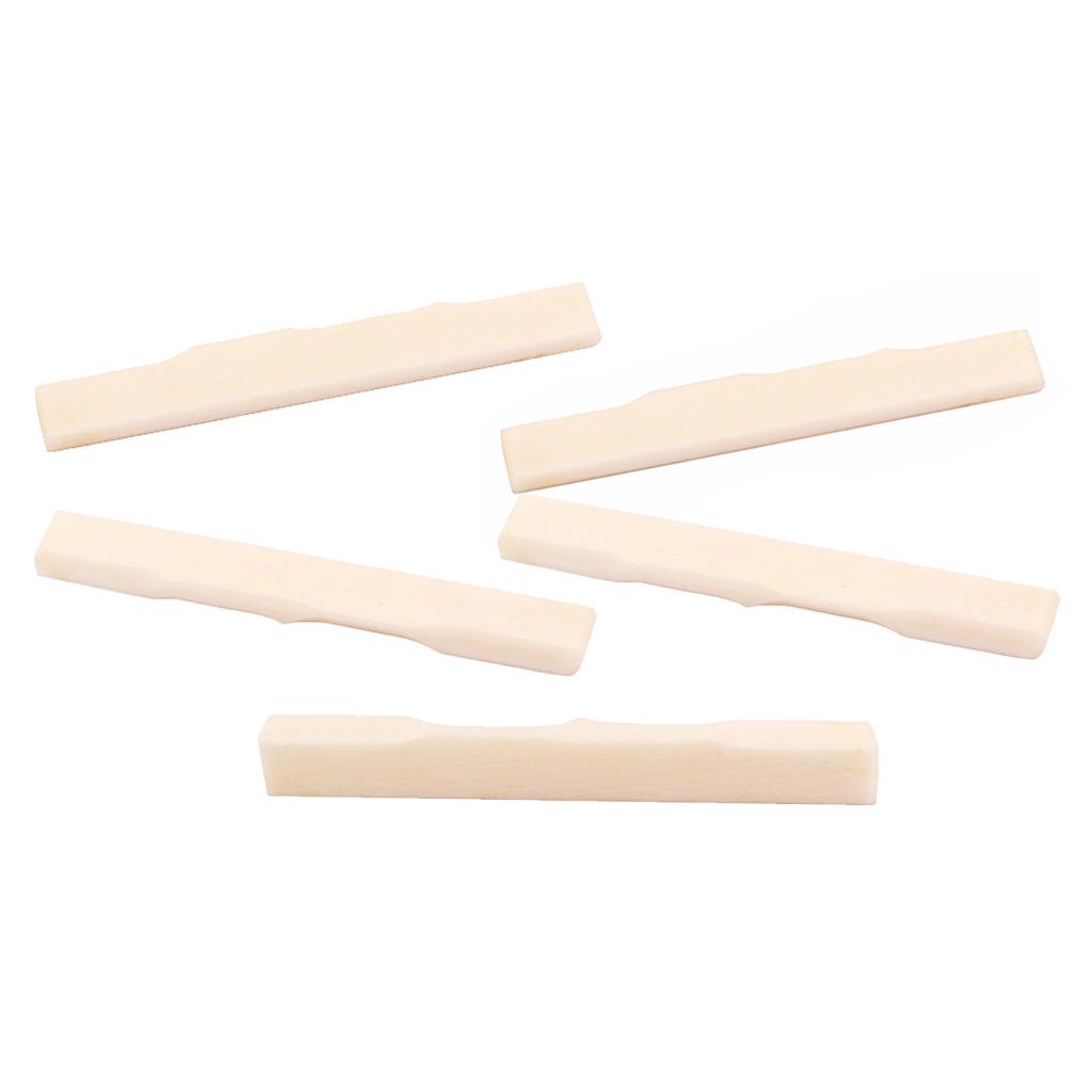5 Pieces Bone Bridge Saddles Ukulele Guitar Bone Saddle Musical Instruments And DJ Equipment