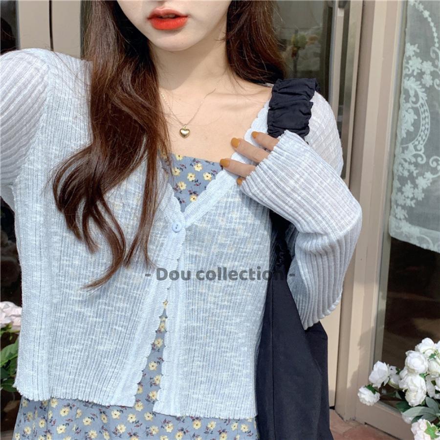Áo Khoác Dệt Kim Cao Cấp Chống Nắng Thời Trang Mùa Hè Phong Cách Hàn Quốc - Mã TA014