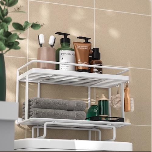 Kệ Phòng Tắm 2 tầng White Kimono Toilet