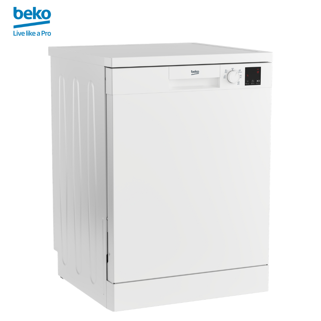 Máy Rửa Chén Độc Lập BEKO 13 Bộ, Đa Dạng Chương Trình Rửa, Điều Khiển Núm Vặn, Màn Hình LED - DVN05320W - Hàng Chính Hãng